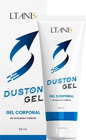 Duston Gel, gel corporal de sensación caliente: caja de cartón y tubo de 65 ml